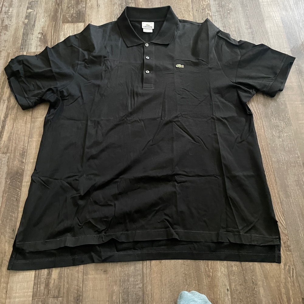 Lacoste Men's Polo Shirt in Classic Black size 8